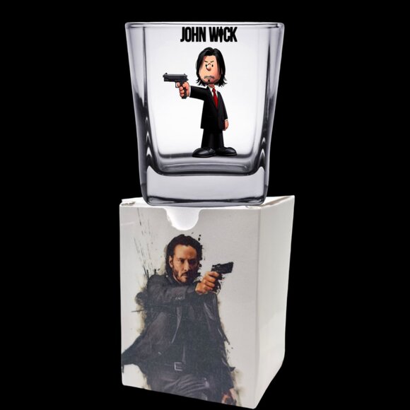 JOHN WICK/Peanuts Mashup Shot Glass/ Gift Box - Picture 1 of 2